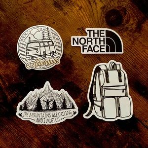 💫2/$6 Black and White Outdoor Sticker Pack